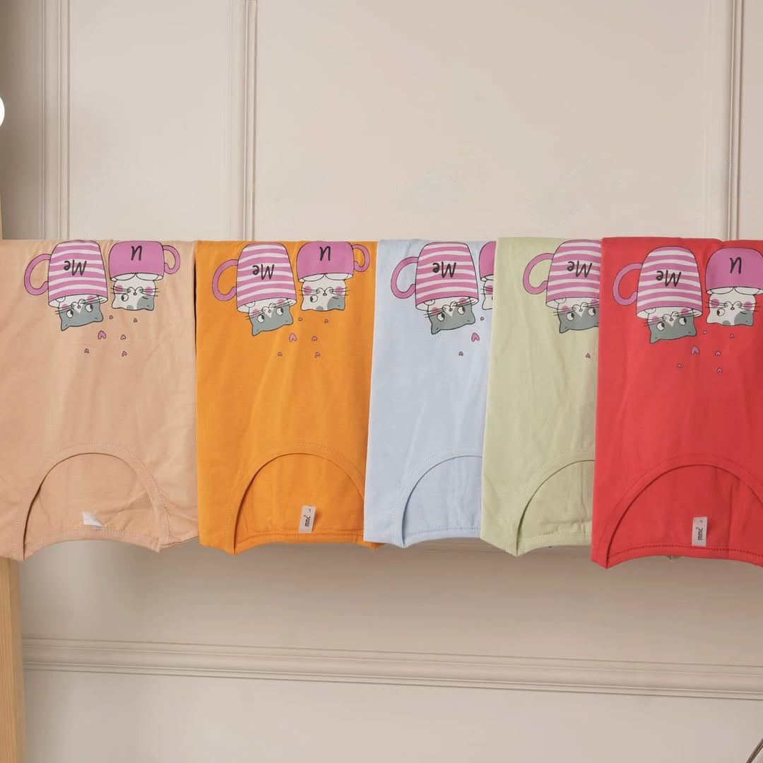 U Me Printed Drop Shoulder Tees