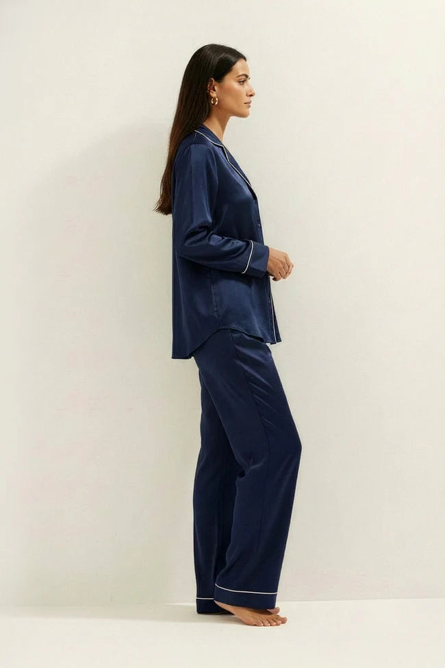 PLAIN SILK - NAVYBLUE