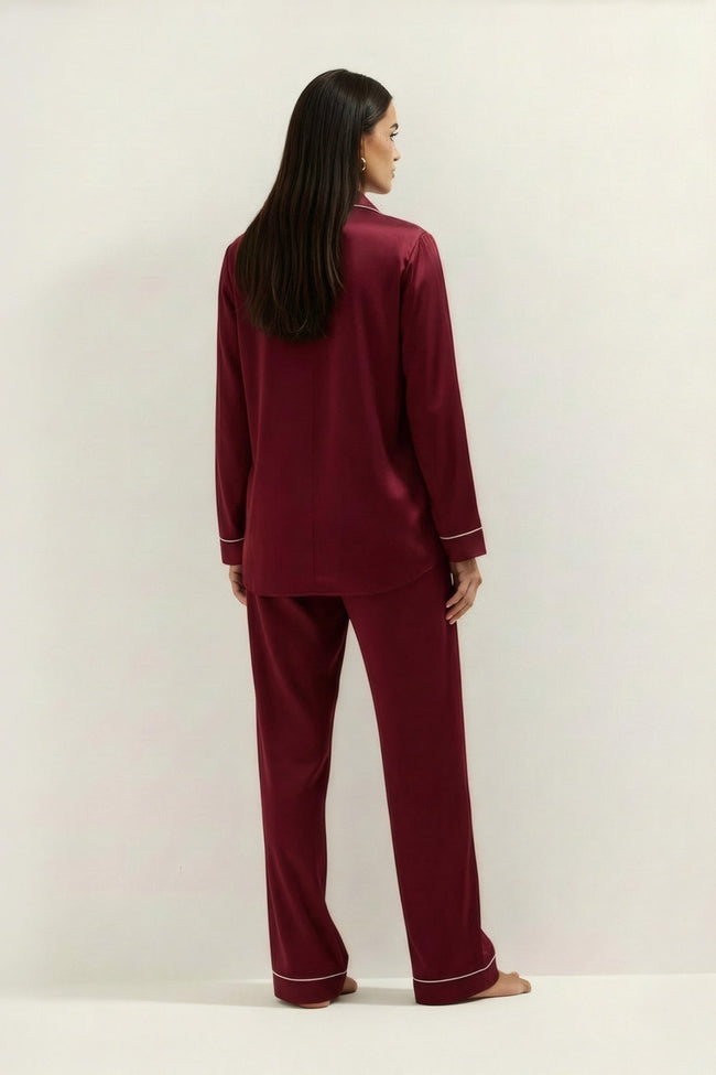 PLAIN SILK - MAROON