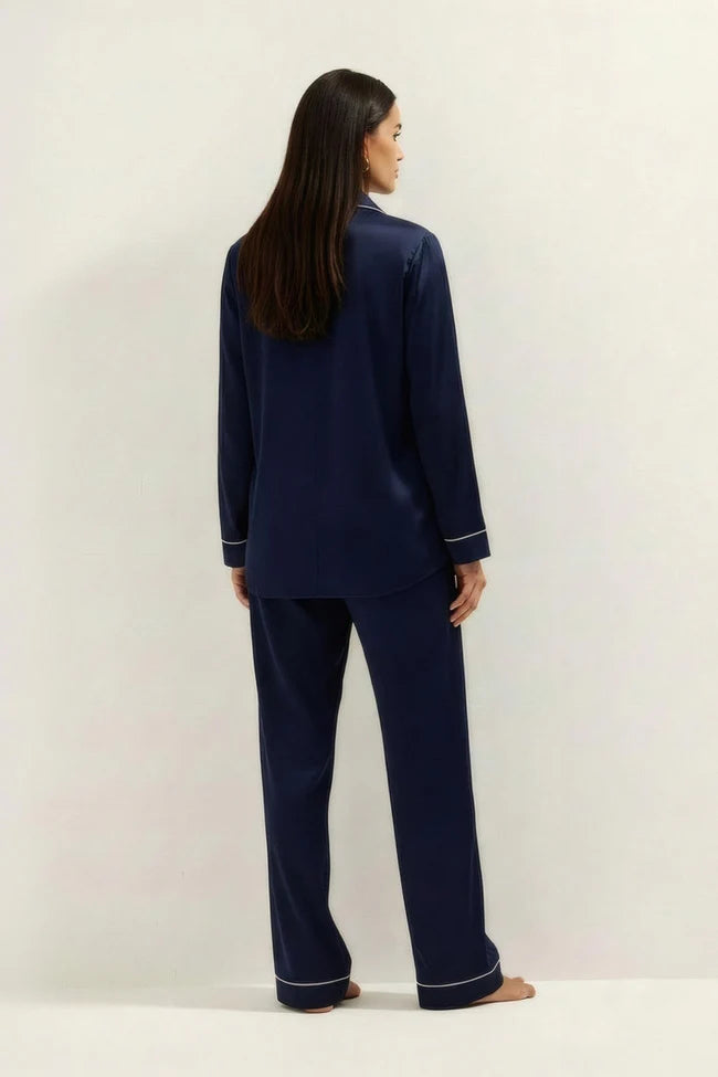 PLAIN SILK - NAVYBLUE