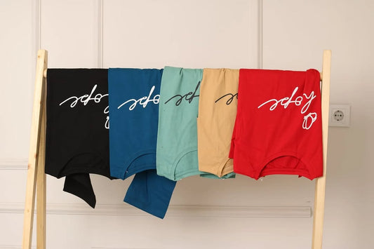 Hope Printed Drop Shoulder Tees