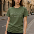 Clouds Printed Basic Tees