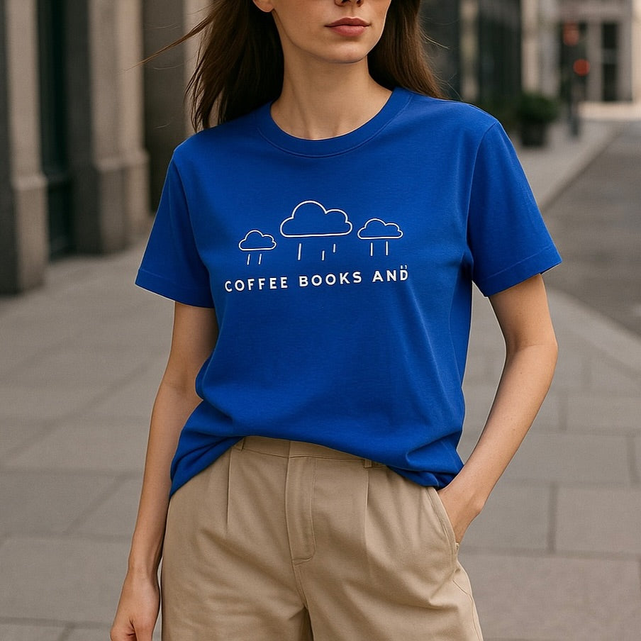 Clouds Printed Basic Tees