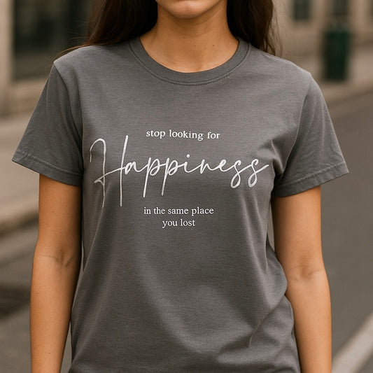 Happniess Printed Basic Tees