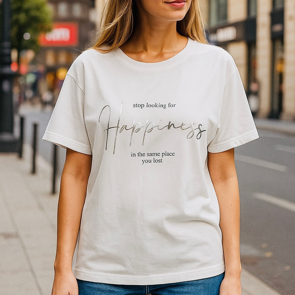 Happniess Printed Basic Tees