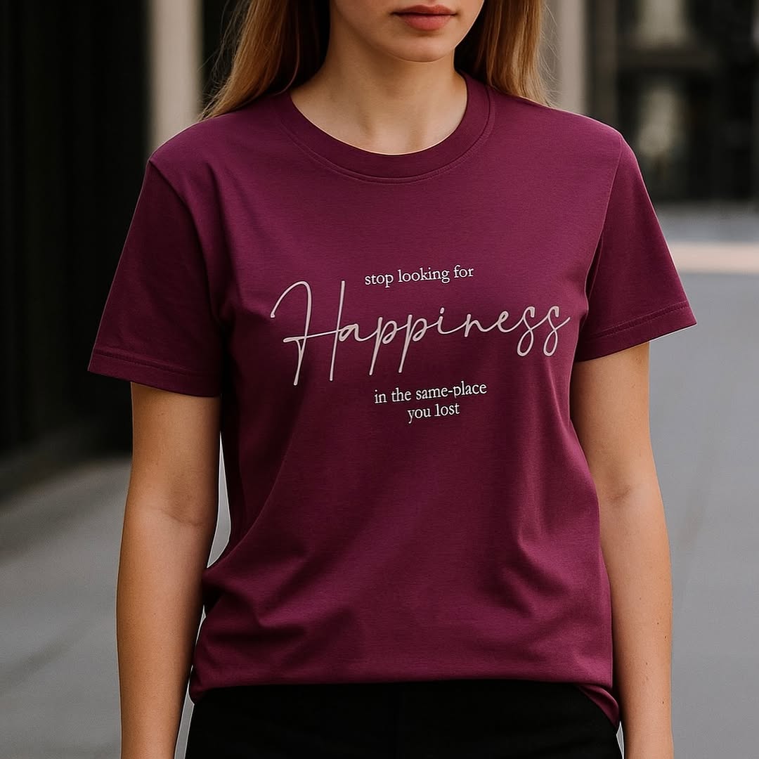 Happniess Printed Basic Tees