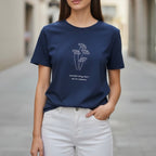 Flowers Printed Basic Tees