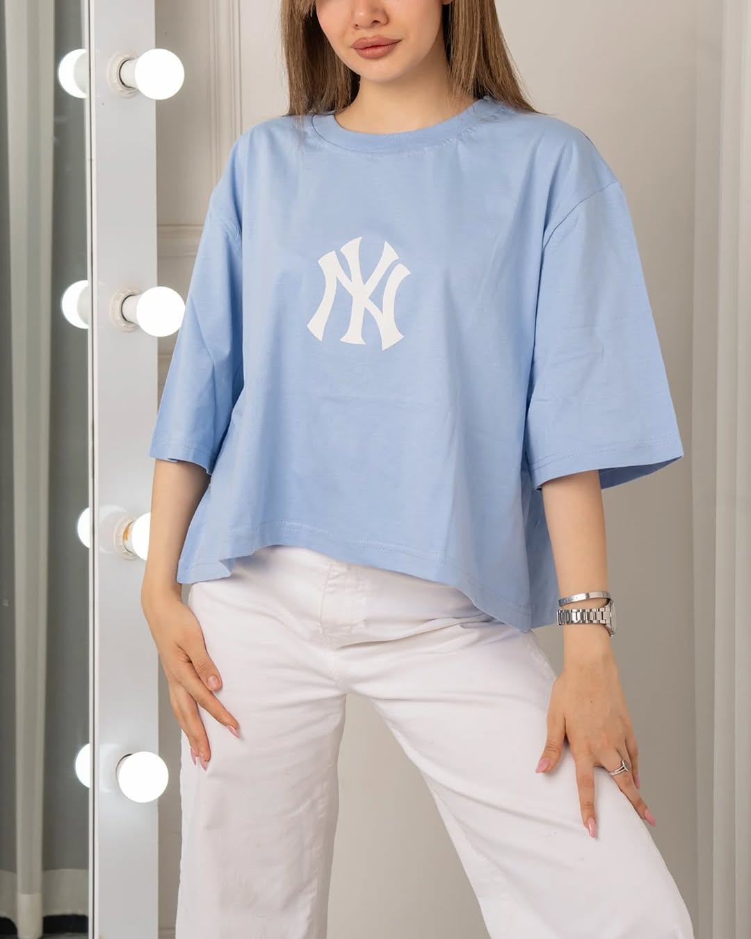 NY Printed Drop Shoulder Tees