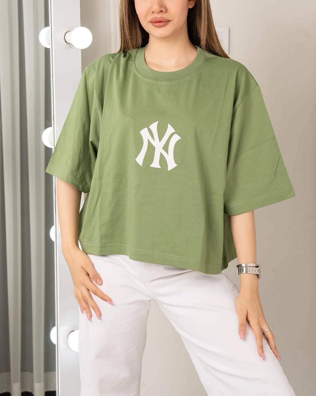 NY Printed Drop Shoulder Tees