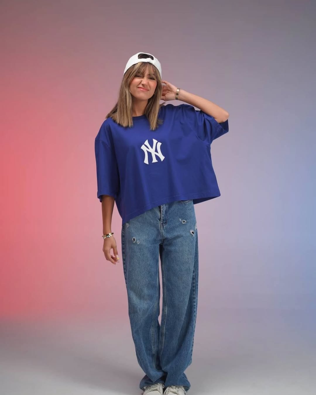 NY Printed Drop Shoulder Tees