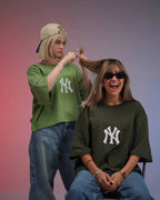 NY Printed Drop Shoulder Tees