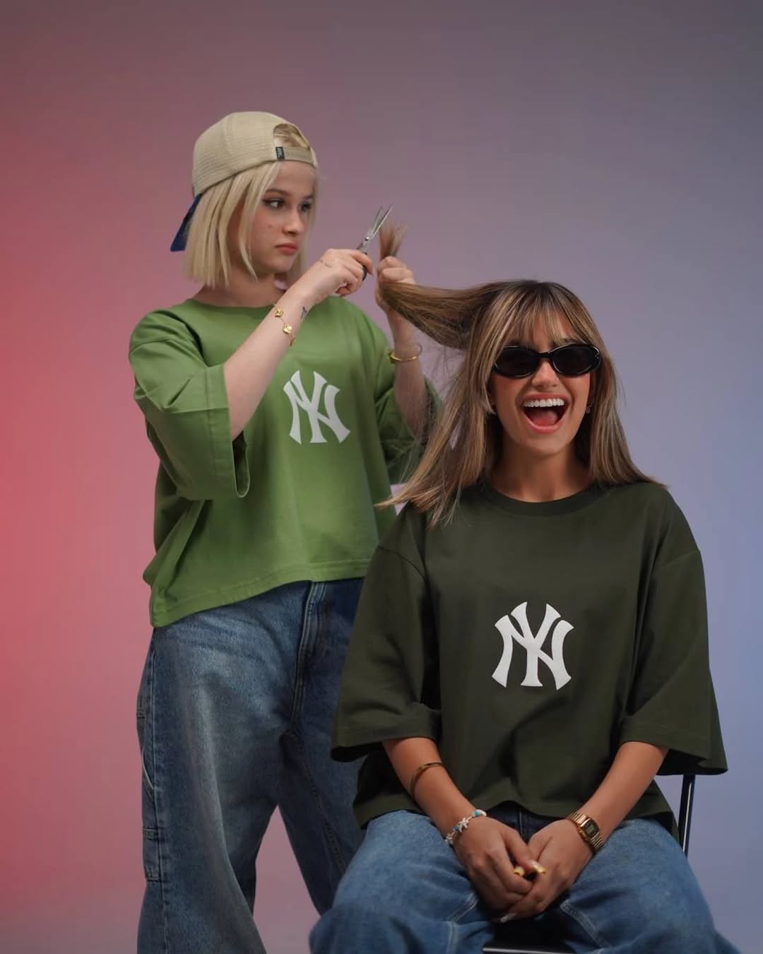 NY Printed Drop Shoulder Tees