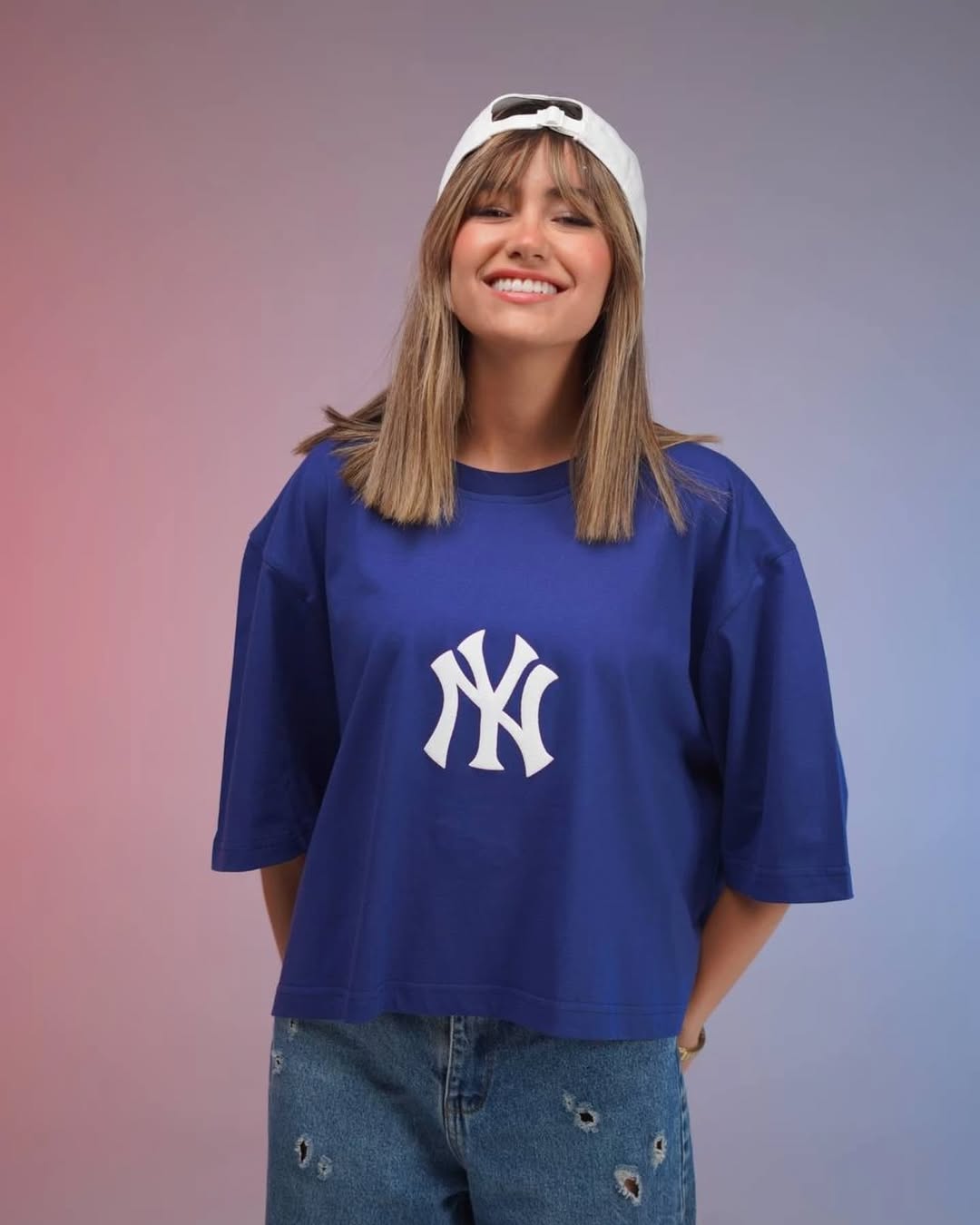 NY Printed Drop Shoulder Tees