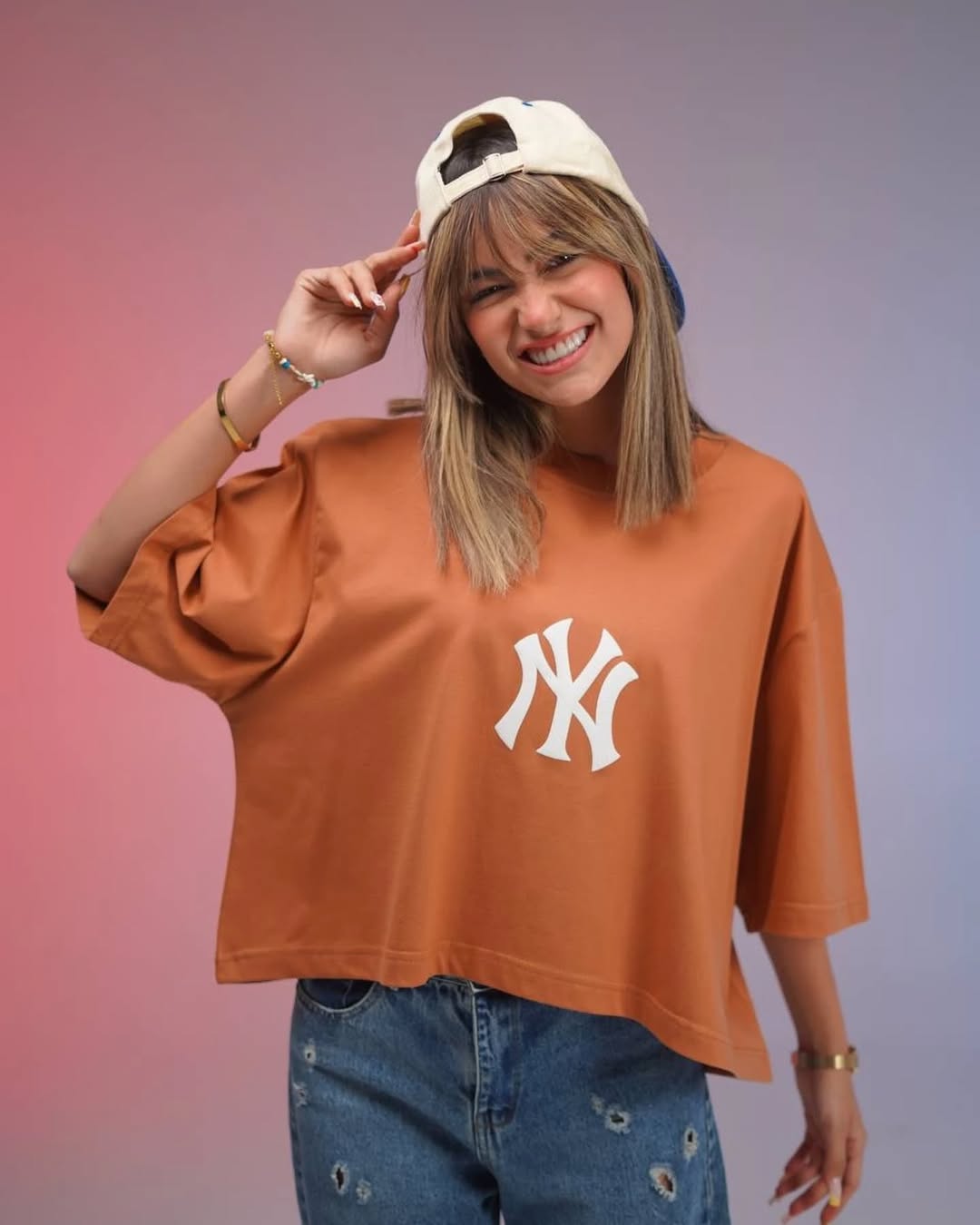 NY Printed Drop Shoulder Tees