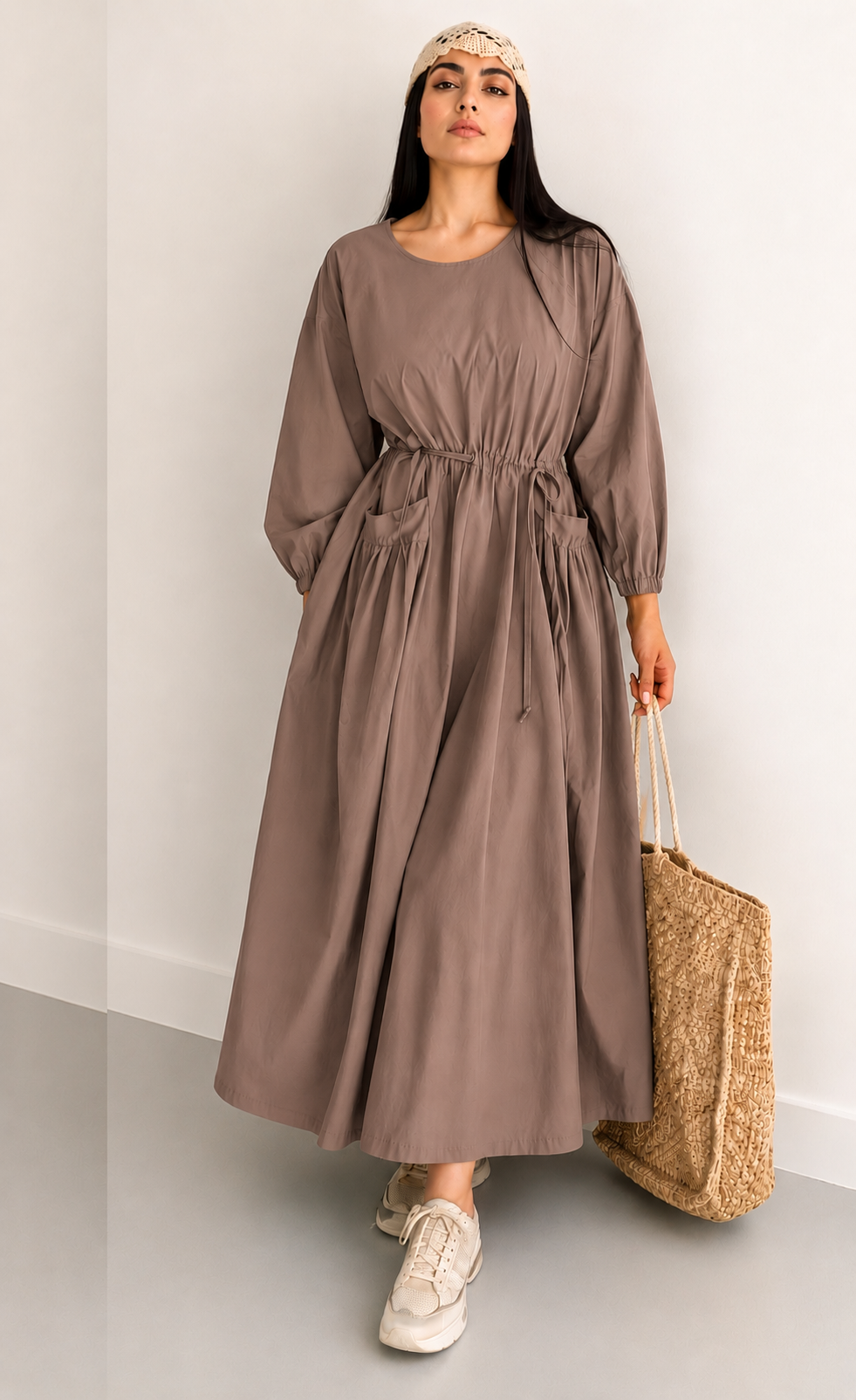 Linen Maxi Dress – Breathable Elegant Nightwear
