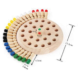 Wooden Memory Chess Matching Game