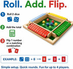 hut The Box Dice Game – Wooden Family Math Board Game 2–4 Players