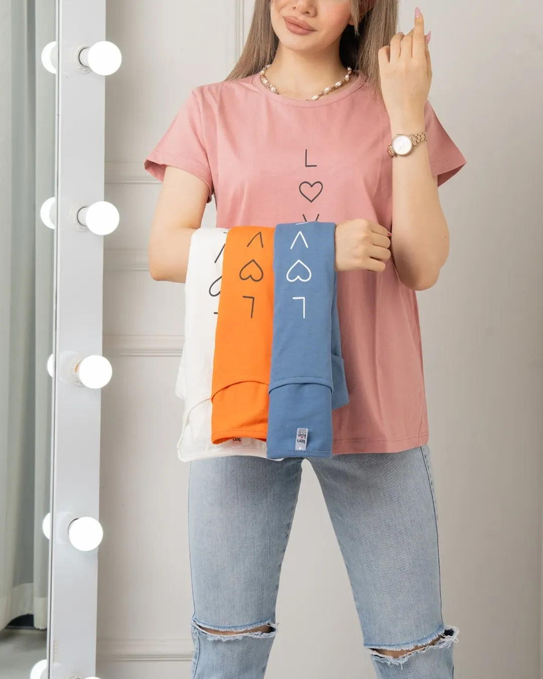 Love Printed Basic Tees