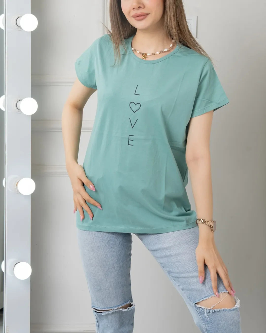 Love Printed Basic Tees