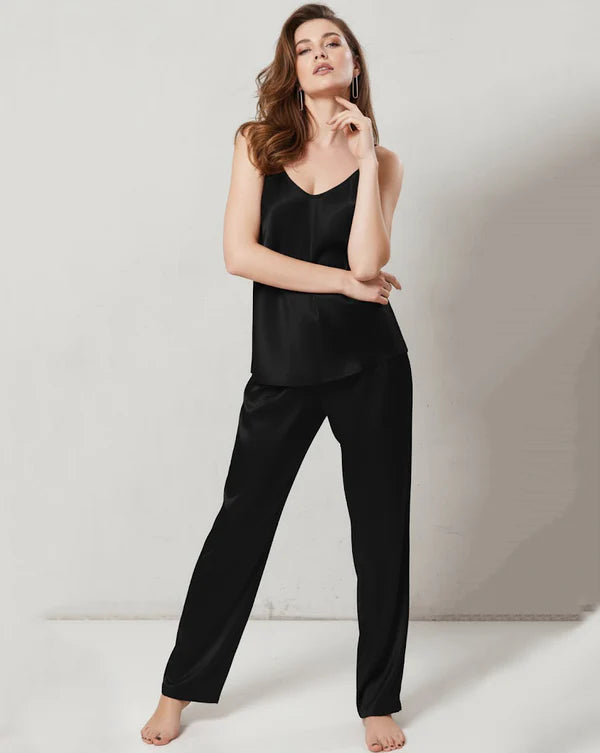 CAMI SILK - BLACK
