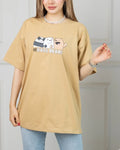 Bare bears Printed Drop Shoulder Tees
