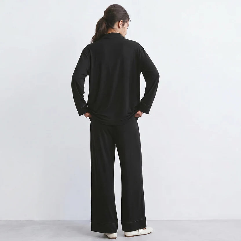 Cloud Pajama Set - Black