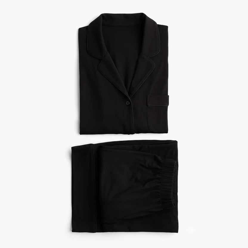 Cloud Pajama Set - Black
