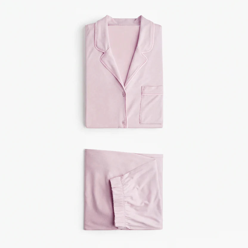 Cloud Pajama Set - Blush Pink