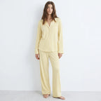 LINEN PAJAMA SET - Butter