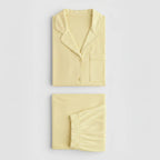 LINEN PAJAMA SET - Butter