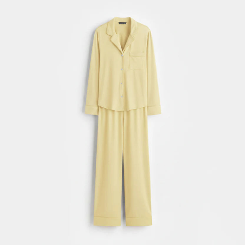 LINEN PAJAMA SET - Butter