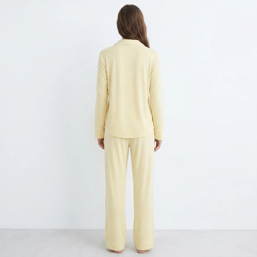 LINEN PAJAMA SET - Butter