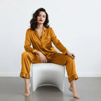 PLAIN SILK-NIGHT SUIT