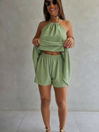 Premium Women's Linen CONJUNTO LINEN TWO-PIECE SET