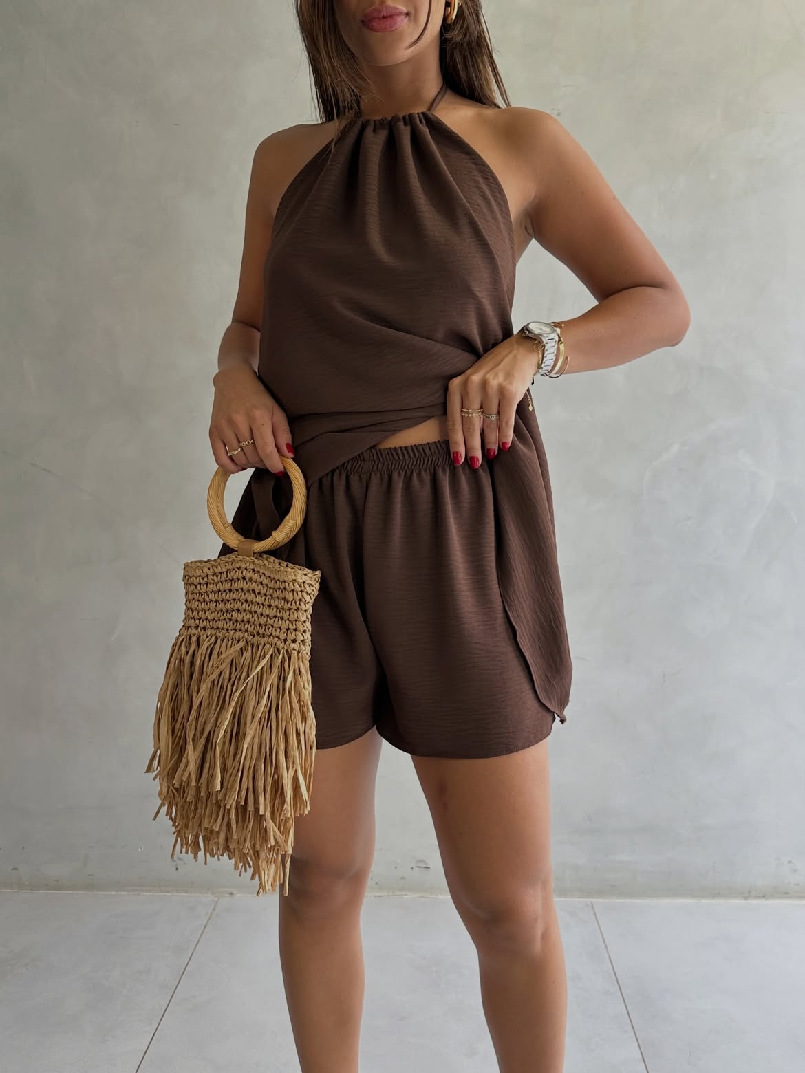 Premium Women's Linen CONJUNTO LINEN TWO-PIECE SET
