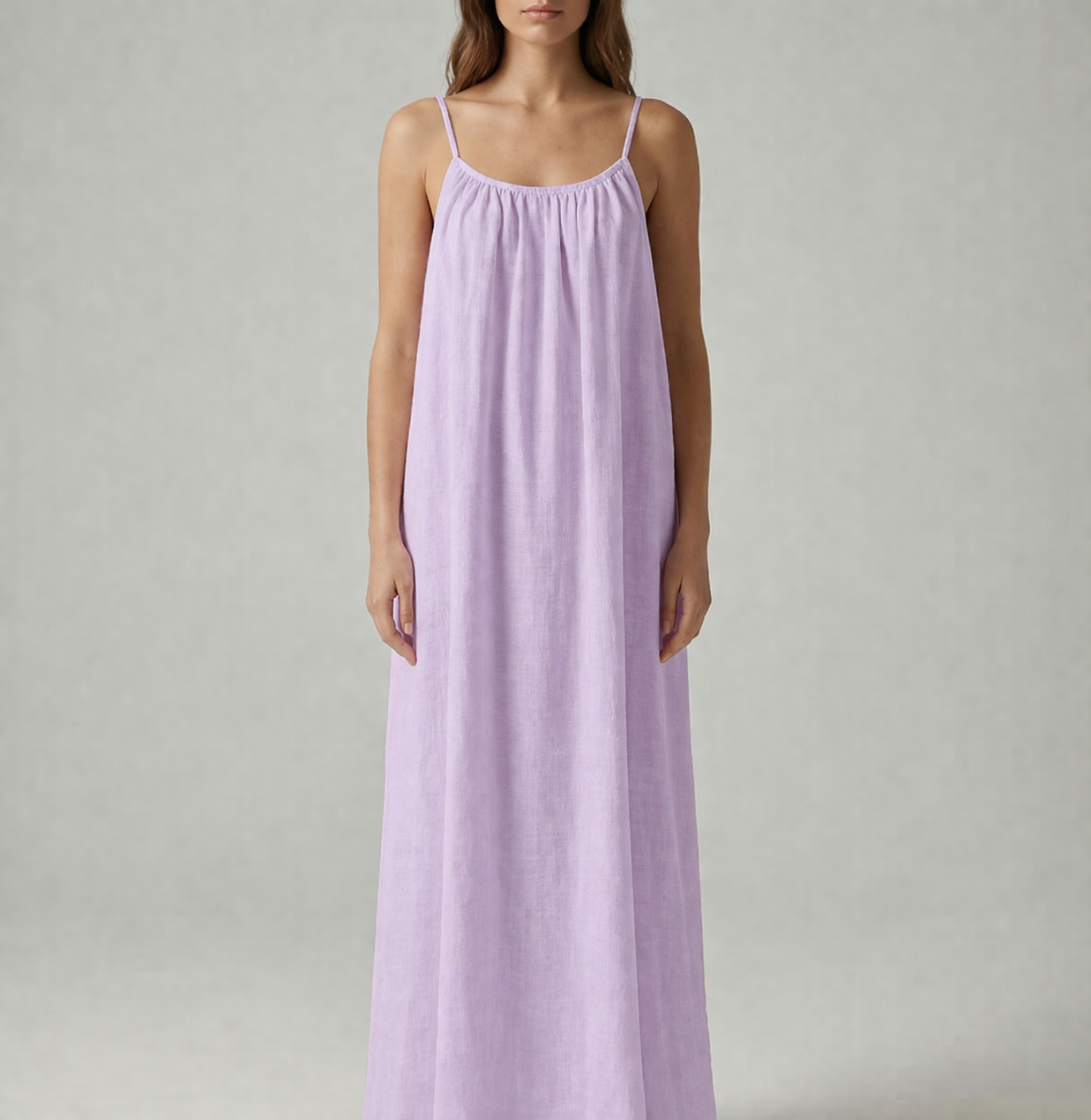 STUNNING BACKLESS MAXI DRESS - LILAC