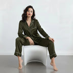 PLAIN SILK-NIGHT SUIT