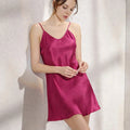 MALAI SILKY NIGHTGOWNS - DARKPINK
