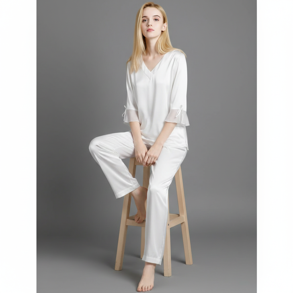 SILK NETRIBBON - WHITE