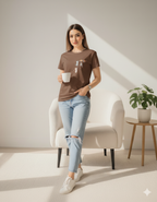 Kittens Cup Printed Basic Tees