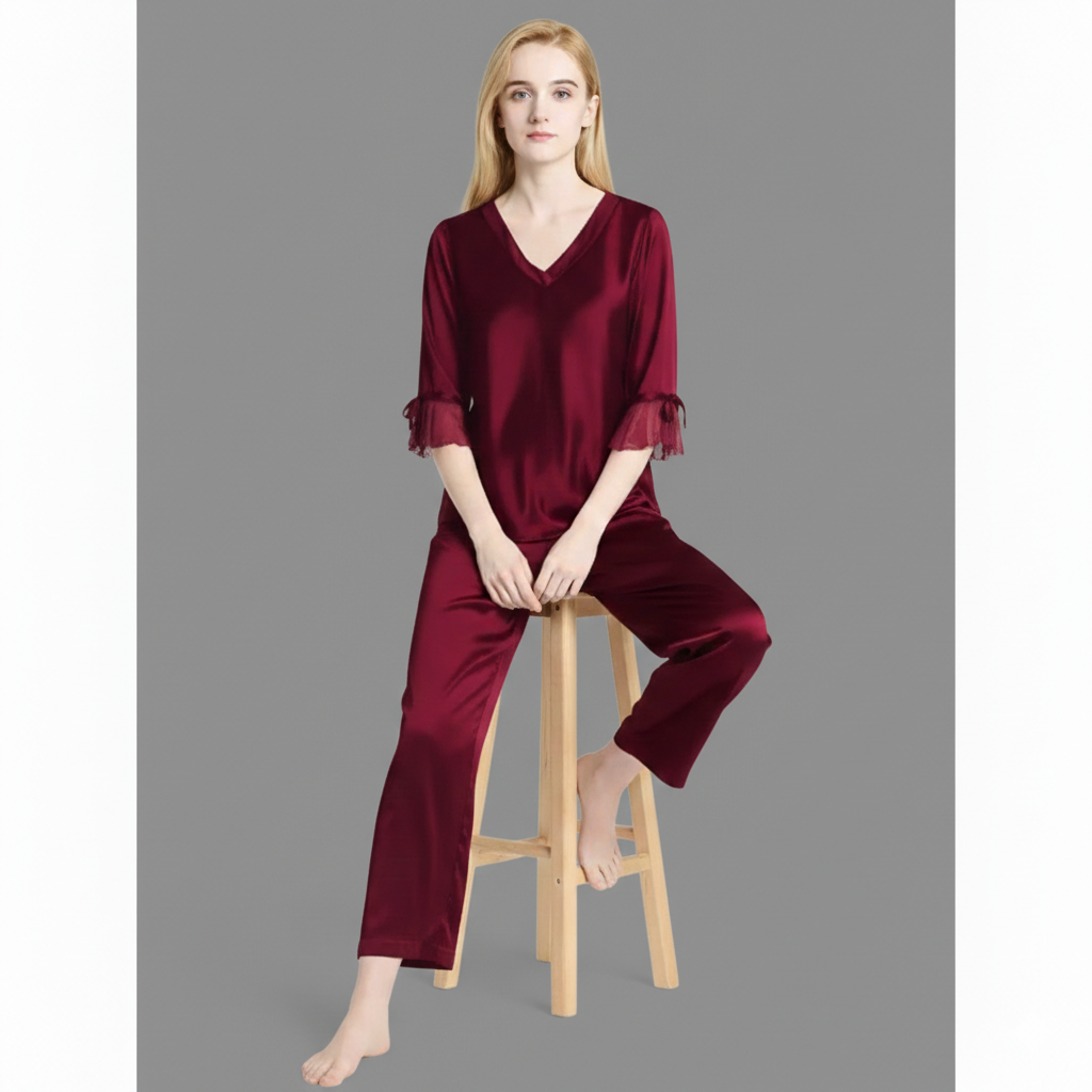 SILK NETRIBBON - MAROON