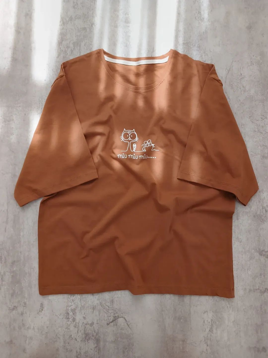 Miu Miu Miu Printed Drop Shoulder Tees