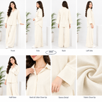 Plain Barbary Milky Button Co-ord Set -BV1020
