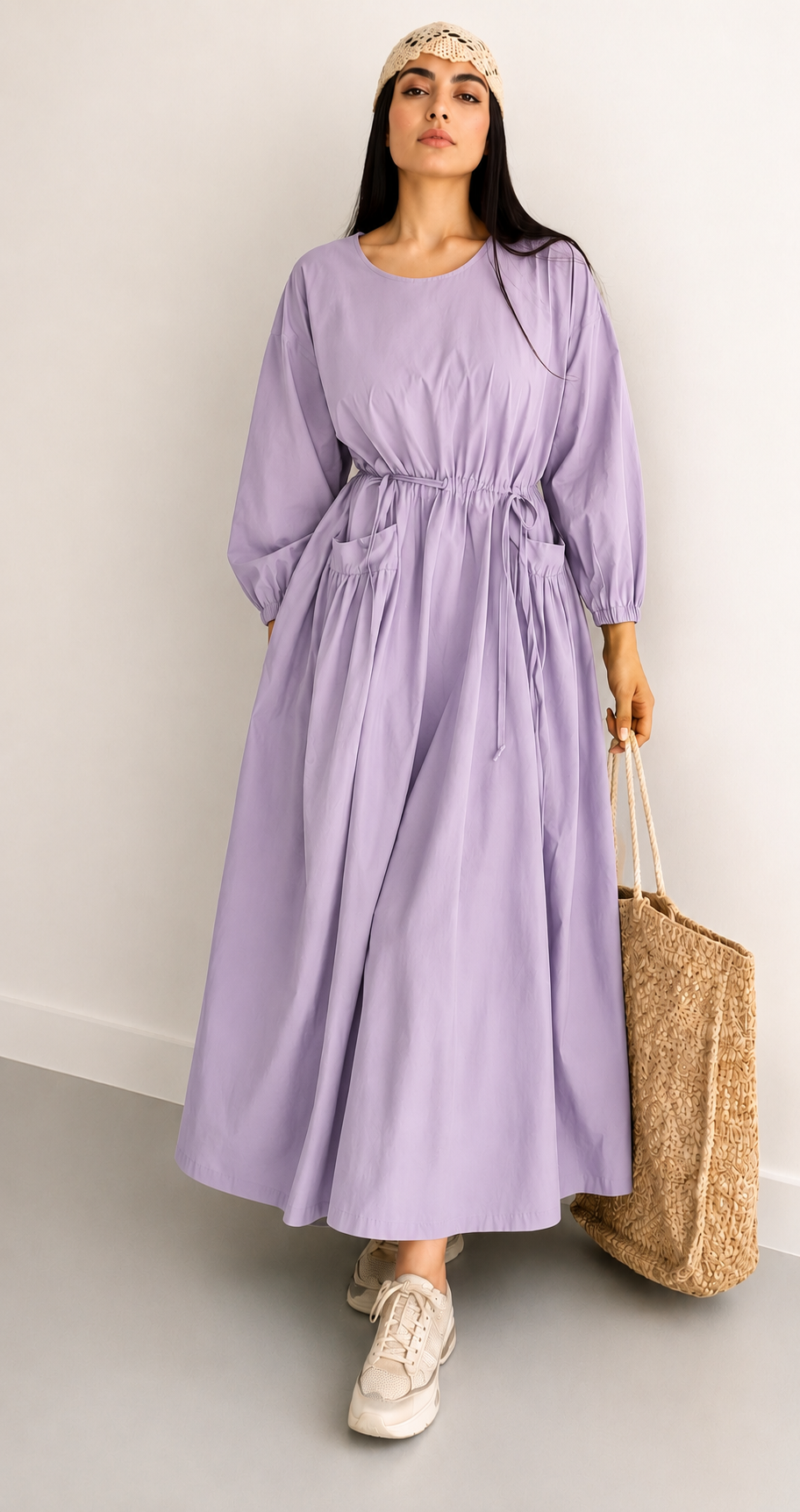 Linen Maxi Dress – Breathable Elegant Nightwear