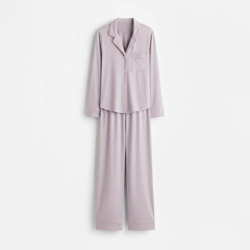 Cloud Pajama Set - Lilac