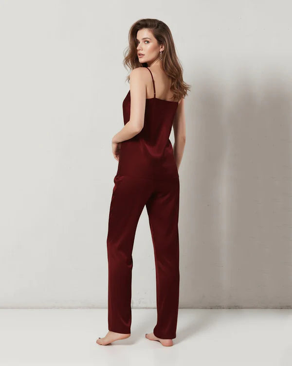 CAMI SILK - MAROON