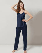 CAMI SILK - NAVYBLUE