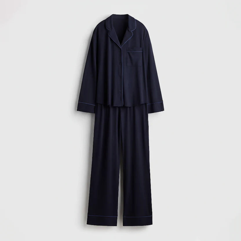 Cloud Pajama Set - Navyblue