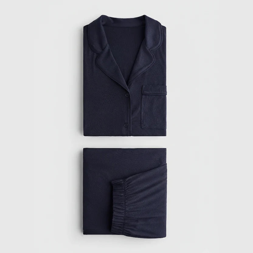 Cloud Pajama Set - Navyblue