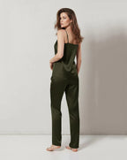 CAMI SILK - OLIVE